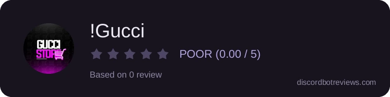 Rating widget preview for !Gucci