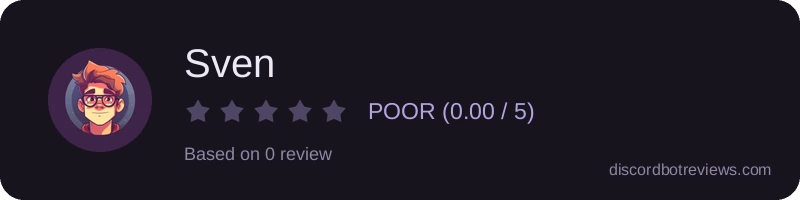 Rating widget preview for Sven