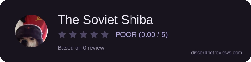 Rating widget preview for The Soviet Shiba