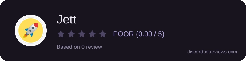Rating widget preview for Jett
