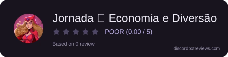 Rating banner for Jornada ⌇ Economia e Diversão
