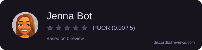 Rating widget preview for Jenna Bot