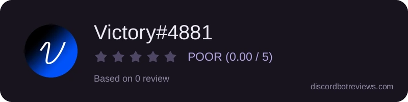 Rating widget preview for Victory#4881