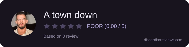Rating widget preview for A town down
