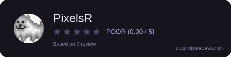 Rating widget preview for PixelsR
