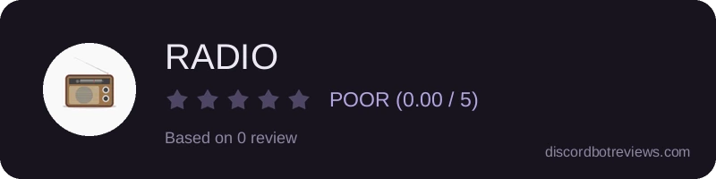 Rating widget preview for RADIO