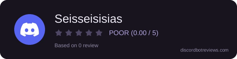 Rating widget preview for Seisseisisias