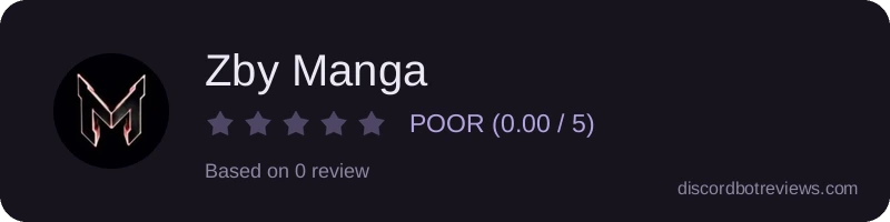 Rating widget preview for Zby Manga 