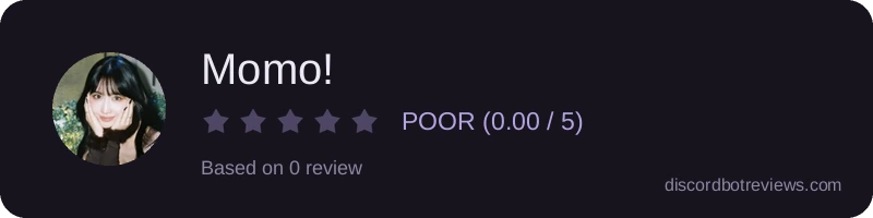 Rating widget preview for Momo!