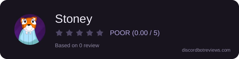 Rating widget preview for Stoney 
