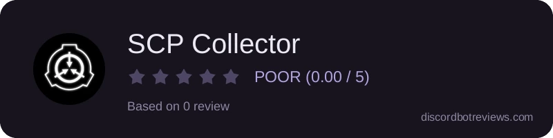 Rating banner for SCP Collector