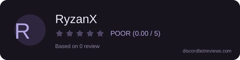 Rating widget preview for RyzanX