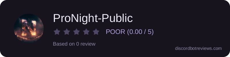 Rating widget preview for ProNight-Public