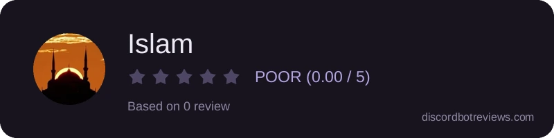 Rating widget preview for Islam