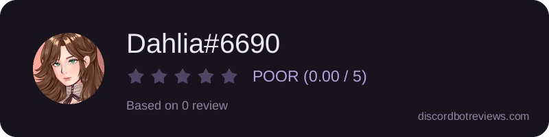 Rating banner for Dahlia#6690