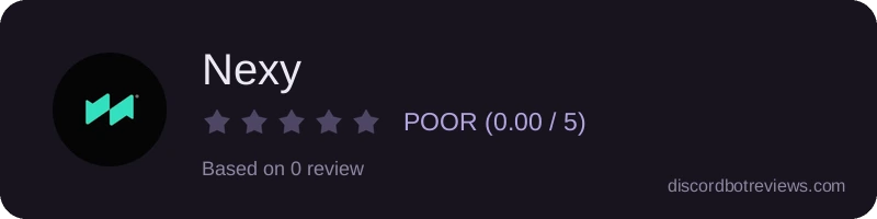 Rating widget preview for Nexy