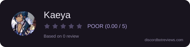 Rating widget preview for Kaeya