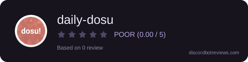Rating widget preview for daily-dosu
