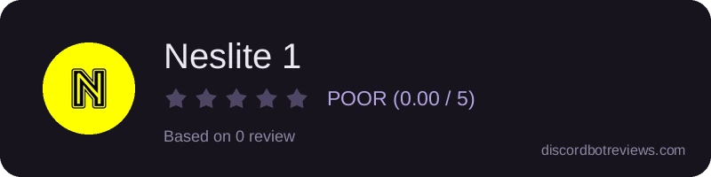 Rating widget preview for Neslite 1