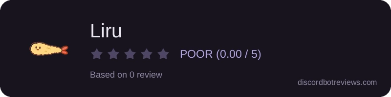 Rating widget preview for Liru