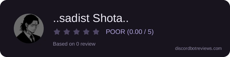 Rating widget preview for ..sadist Shota..