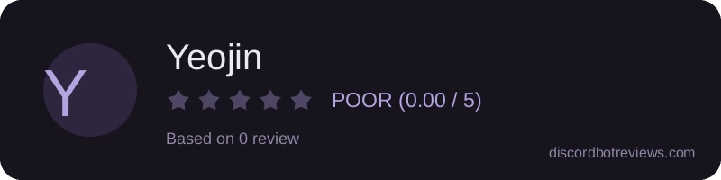 Rating widget preview for Yeojin