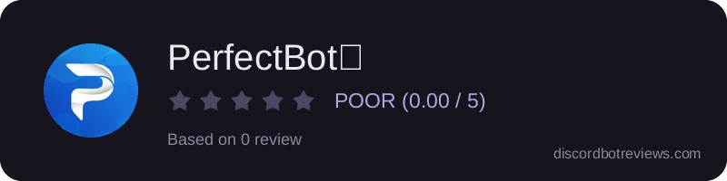 Rating widget preview for PerfectBot⚡