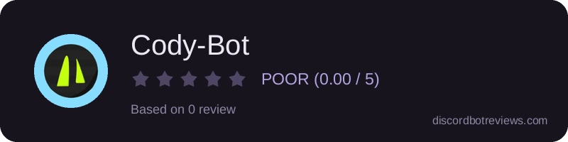 Rating banner for Cody-Bot