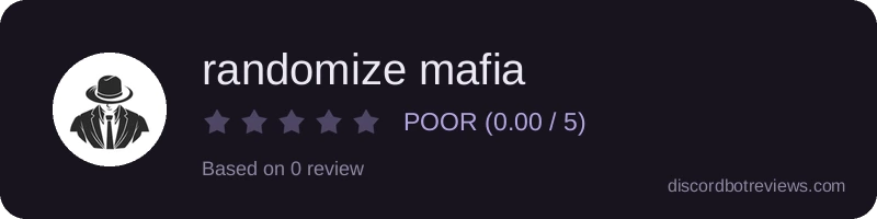 Rating widget preview for randomize mafia