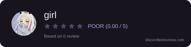 Rating widget preview for girl