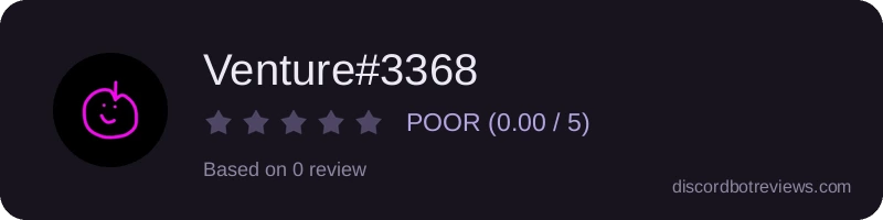 Rating widget preview for Venture#3368