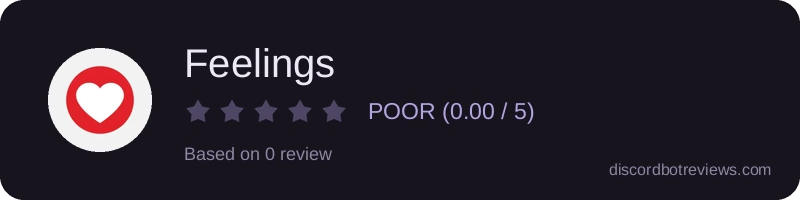 Rating widget preview for Feelings