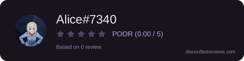 Rating widget preview for Alice#7340
