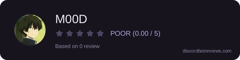 Rating widget preview for M00D