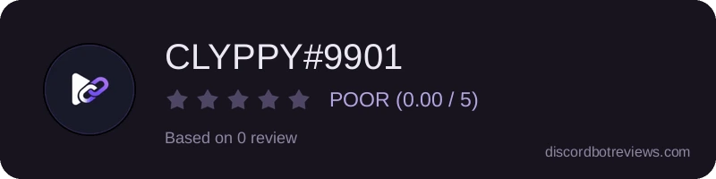 Rating widget preview for CLYPPY#9901