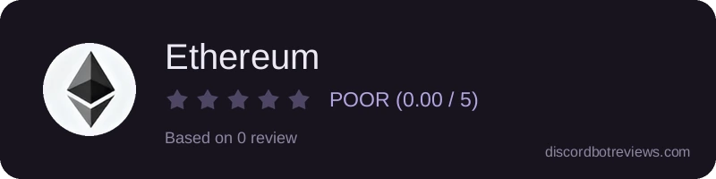 Rating widget preview for Ethereum