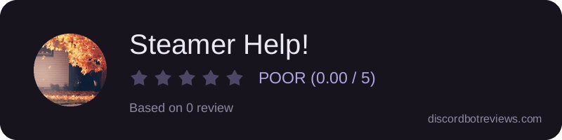Rating widget preview for Steamer Help!