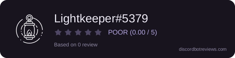Rating widget preview for Lightkeeper#5379
