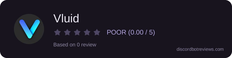 Rating widget preview for Vluid