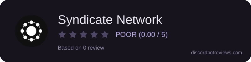 Rating widget preview for Syndicate Network