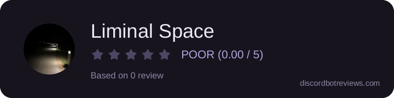 Rating widget preview for Liminal Space