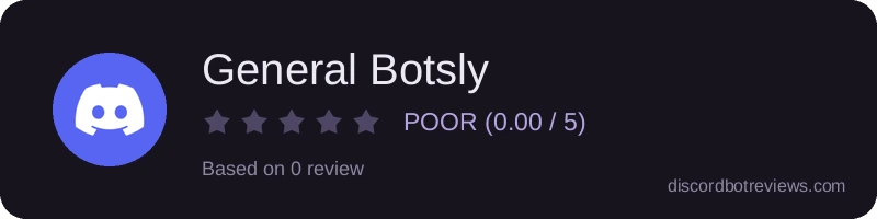Rating widget preview for General Botsly