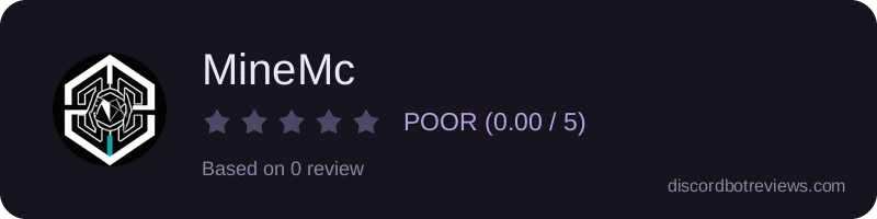 Rating widget preview for MineMc