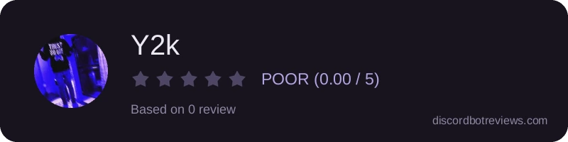 Rating widget preview for Y2k