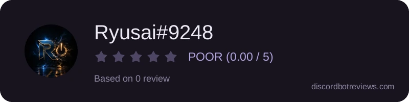 Rating widget preview for Ryusai#9248