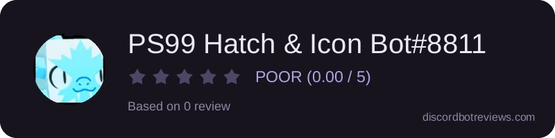 Rating widget preview for PS99 Hatch & Icon Bot#8811