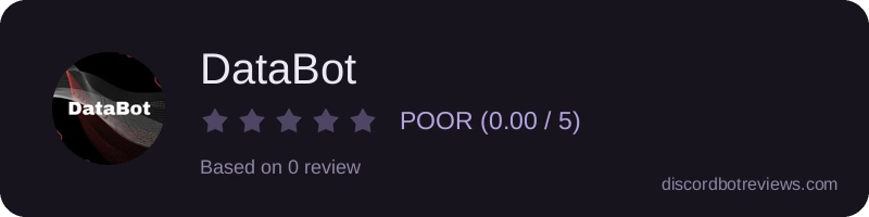 Rating widget preview for DataBot