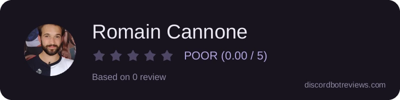 Rating widget preview for Romain Cannone