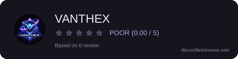 Rating widget preview for VANTHEX