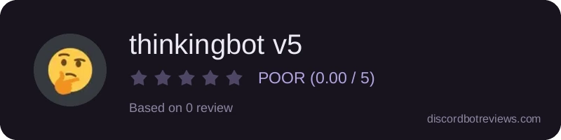 Rating widget preview for thinkingbot v5